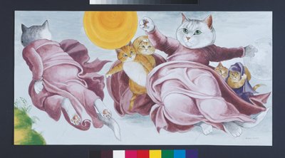 Illustration from Cats Galore! A Compendium of Cultured Cats by Susan Herbert