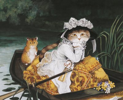 Illustration from Cats Galore! A Compendium of Cultured Cats by Susan Herbert