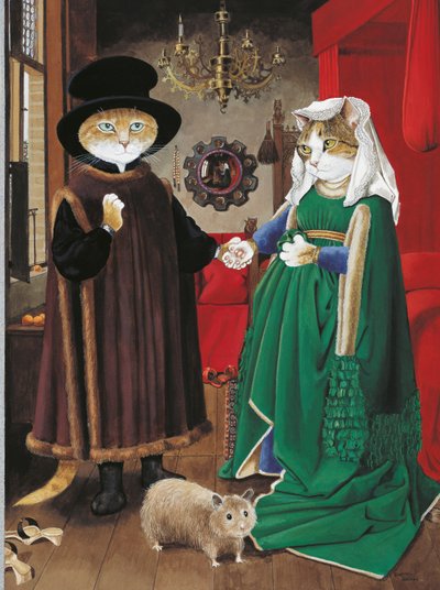 Illustration from Cats Galore! A Compendium of Cultured Cats by Susan Herbert