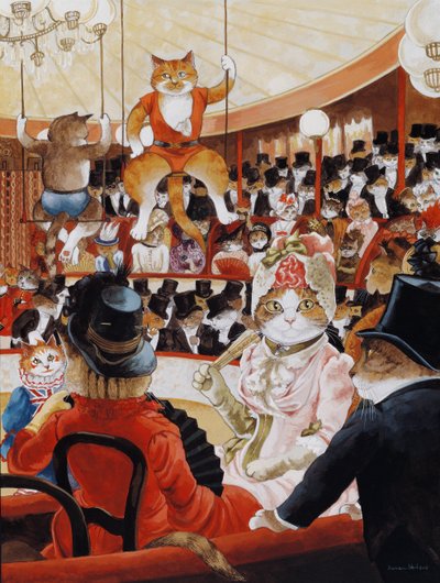 Illustration from Cats Galore! A Compendium of Cultured Cats by Susan Herbert