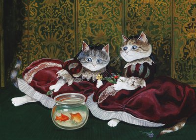 Illustration from Cats Galore! A Compendium of Cultured Cats by Susan Herbert