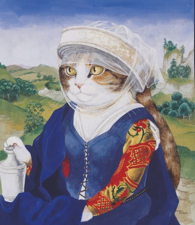 Illustration from Cats Galore! A Compendium of Cultured Cats by Susan Herbert