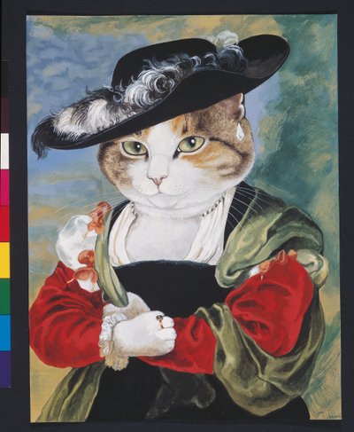 Illustration from Cats Galore! A Compendium of Cultured Cats by Susan Herbert