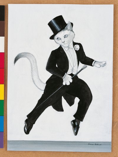 Illustration from Cats Galore! A Compendium of Cultured Cats by Susan Herbert