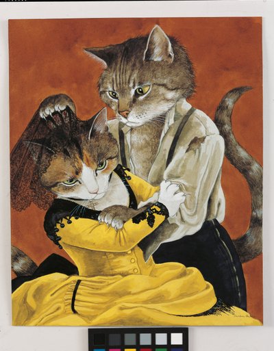 Illustration from Cats Galore! A Compendium of Cultured Cats by Susan Herbert