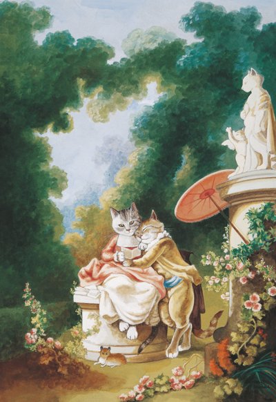 Illustration from Cats Galore! A Compendium of Cultured Cats by Susan Herbert