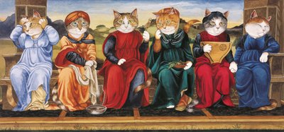 Illustration from Cats Galore! A Compendium of Cultured Cats by Susan Herbert