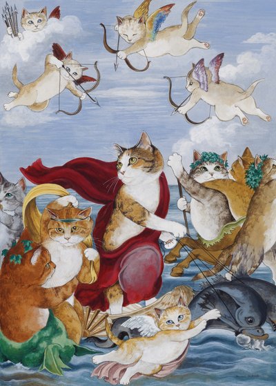 Illustration from Cats Galore! A Compendium of Cultured Cats by Susan Herbert