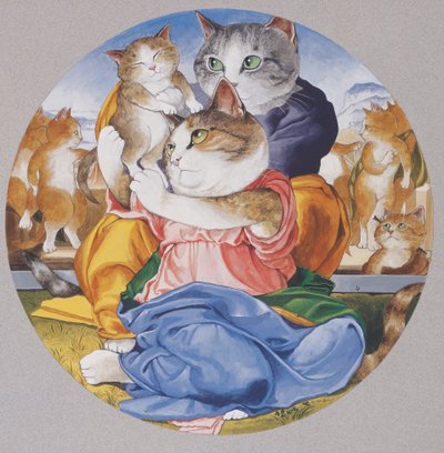 Illustration from Cats Galore! A Compendium of Cultured Cats by Susan Herbert