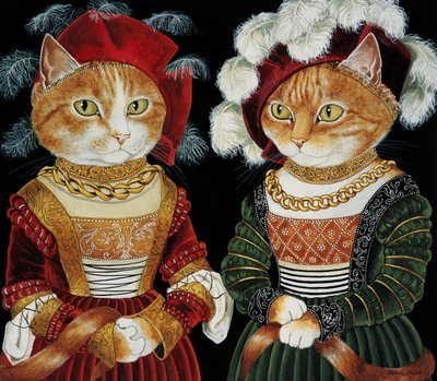 Illustration from Cats Galore! A Compendium of Cultured Cats by Susan Herbert