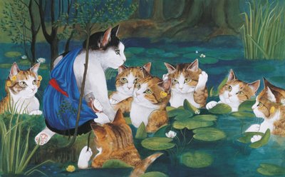 Illustration from Cats Galore! A Compendium of Cultured Cats by Susan Herbert