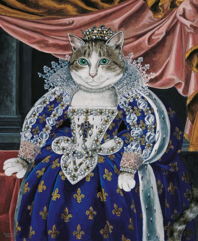 Illustration from Cats Galore! A Compendium of Cultured Cats by Susan Herbert