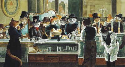 Illustration from Cats Galore! A Compendium of Cultured Cats by Susan Herbert