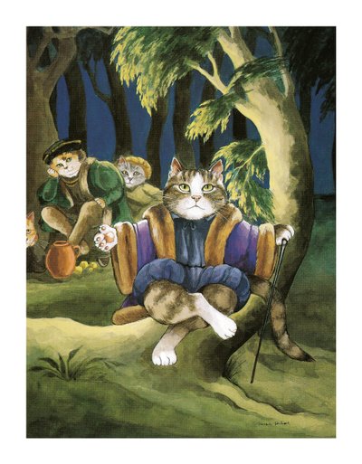 Illustration from Shakespeare Cats: Poster Book by Susan Herbert
