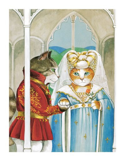 Illustration from Shakespeare Cats: Poster Book by Susan Herbert