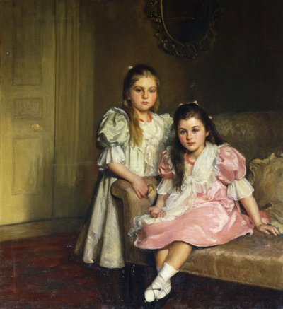Portrait of the Daughters of Lawrence Pilkington by Susan Isabel Dacre