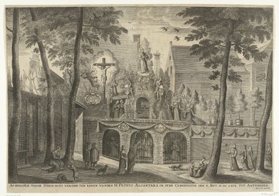 Scaffold Erected in Antwerp for the Canonization of Peter of Alcantara in 1669 by Susanna Verbruggen (possibly)