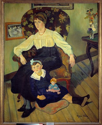 Portraits of Marie Coca, niece of the artist and his daughter Gilberte by Suzanne Valadon