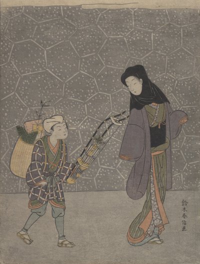 Demon-crushing Bow by Suzuki Harunobu
