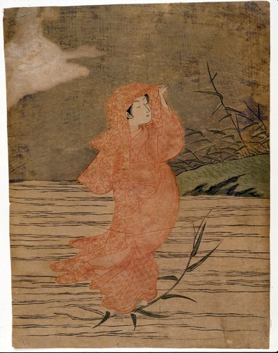 Dharma on Water. Prints by Harunobu Suzuki by Suzuki Harunobu