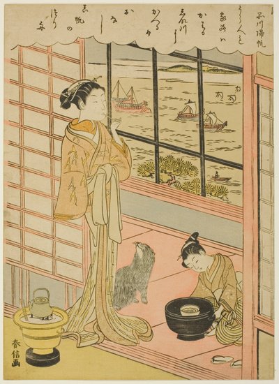 Returning Sails at Shinagawa, from the series 