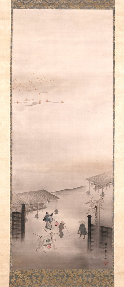 Yoshiwara and Shinagawa by Suzuki Kiitsu