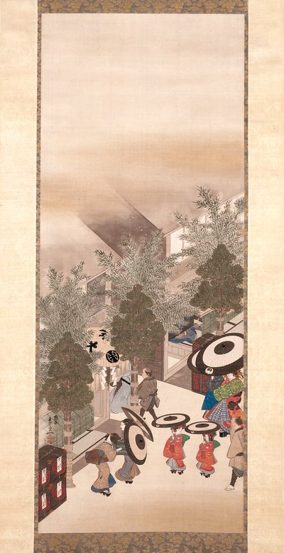 Yoshiwara And Shinagawa by Suzuki Kiitsu