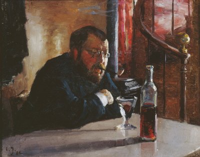 Portrait of Hans Jæger by Sven Jorgensen