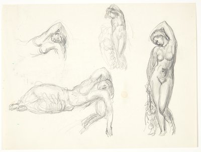 Study Sheet with Four Sketches for 