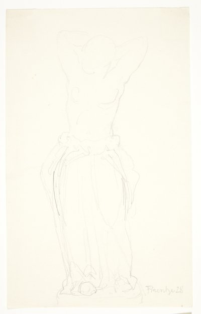 Study Drawing for the Statuette 