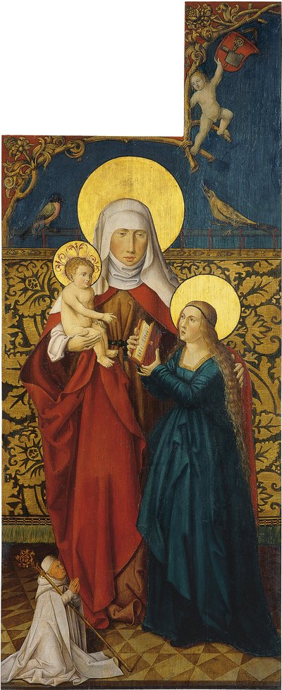 Saint Anne with the Virgin, Child and a Donor by Swabian master