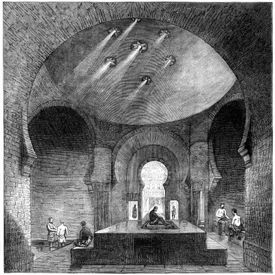 A Turkish Bath in Jermyn Street, London by Swain