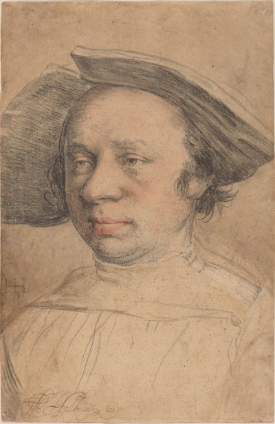 Portrait of a Man in a Broad-Brimmed Hat by Swiss 16th Century after Hans Holbein the Younger