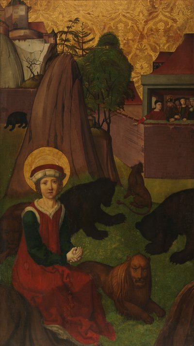 St Agapitus of Praeneste in the Arena, The Beheading of St Agapitus by Swiss Painter