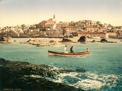 Harbour of Jaffa with the Town in the Background, c.1880-1900 by Swiss Photographer