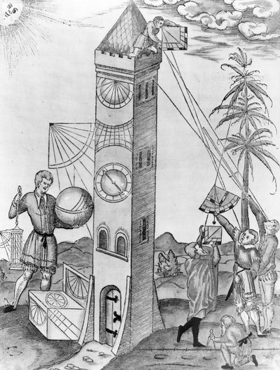 An Illustration from Sebastian Munsters Rudimenta Mathematica, 1551 by Swiss School