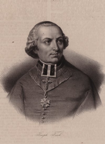 Cardinal Joseph Fesch, French diplomat and Prince of France by Swiss School
