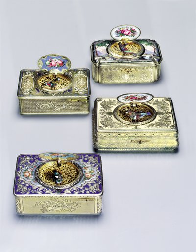 Collection of Singing-Bird Boxes by Swiss School