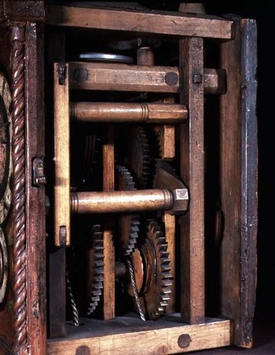 Domestic alarm clock (detail) by Swiss School
