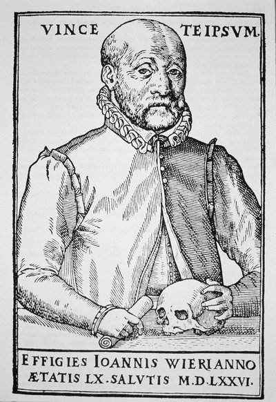 John Wier, copy of an illustration from De Lamiis Liber, Basel 1577, used in a History of Magic, published late 19th century by Swiss School