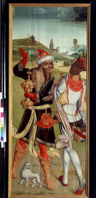 The Adoration of the Magi, Two Magi by Swiss School