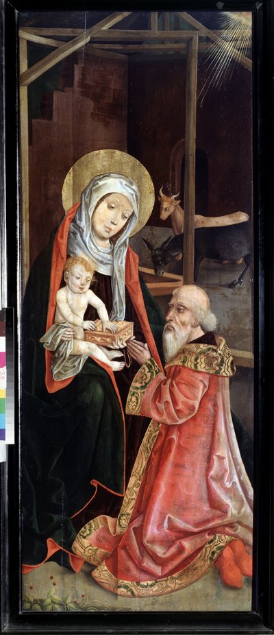 The Adoration of the Magi, Virgin and Child. Painting by a Swiss Master (early 16th century) by Swiss School