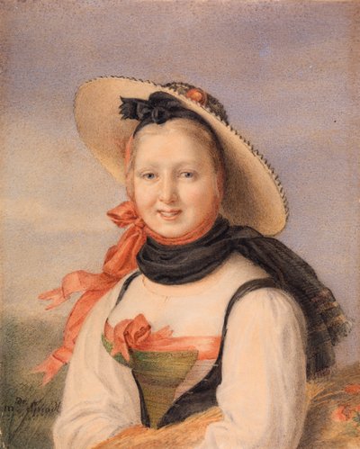 Portrait of a Girl by Swiss School