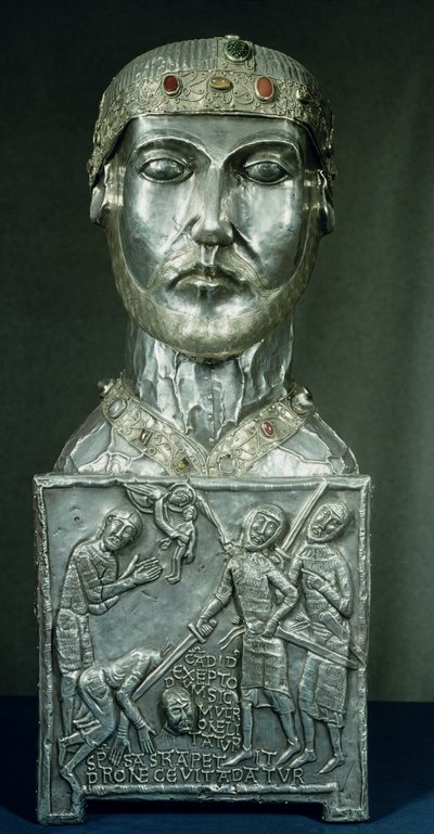 Reliquary head of St. Candidus by Swiss School