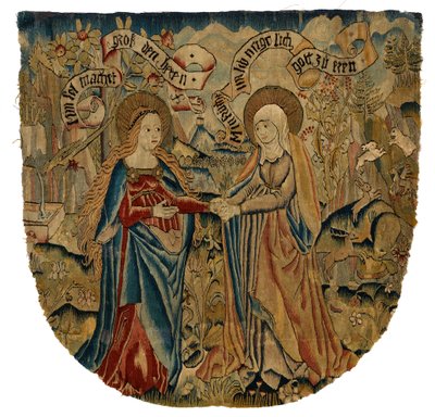 Tapestry Panel Depicting the Visitation, c.1500 by Swiss School