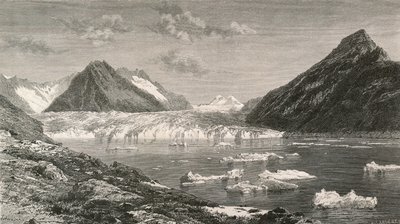 The Aletsch Glacier and Marjelen Lake by Swiss School