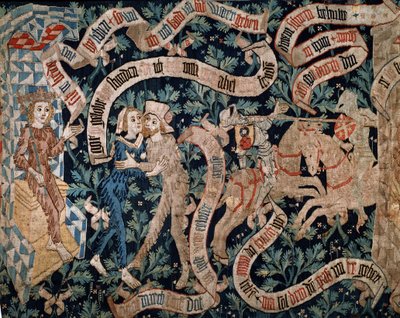 Wild Man and Woman - The Legend of the Count of Savoy, early 15th century, manufacture of Basel (tapestry) by Swiss School