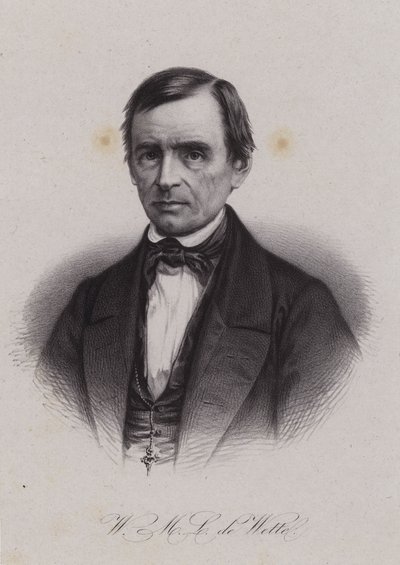Wilhelm Martin Leberecht de Wette, German born Swiss theologian and biblical scholar by Swiss School