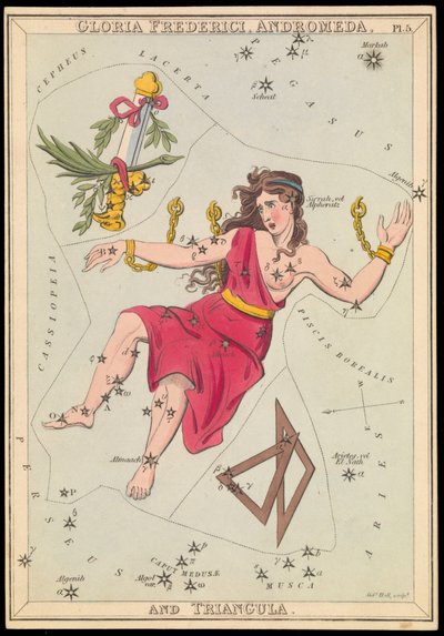Gloria Frederich, Andromeda and Triangula, c.1825 by Sydney Hall