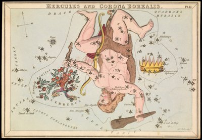 Hercules and Corona Borealis, c.1825 by Sydney Hall